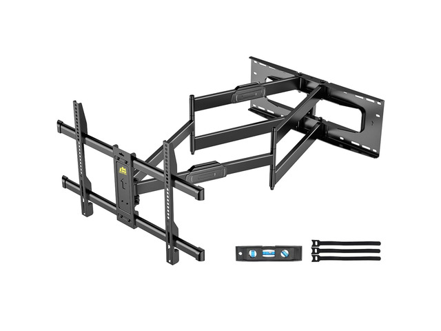 Heavy Duty Long Arm TV Wall Mount with 43' Dual Articulating Arms for Most 50-90 inch Screen, Full Motion TV Mount Swivel Tilt Bracket Holds...