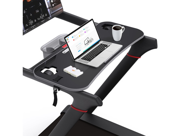 Treadmill Desk Attachment,Peloton Tread Tray Ergonomic Platform, Laptop Holder with Tablet Holder,New Universal Cooling Holes Laptop Stand for...