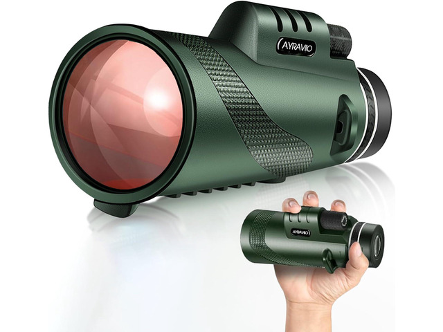 Birthday Gifts for Men Dad Husband Teen, 10x42 Monocular for Outdoor/Hiking Gifts for Fathers Day & Christmas, HD Compact Telescope, BAK4 & FMC...