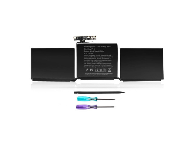A1713 Battery for MacBook Pro 13 Inch A1708 (Late 2016, Mid 2017) EMC 2978/3164; Replacement Battery A2171 for MacBook Pro 13 Inch A2159...