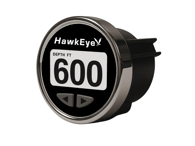 DepthTrax Edge Depth Finder, HD Color Display, 600 ft Maximum Depth, Transom Mount Transducer