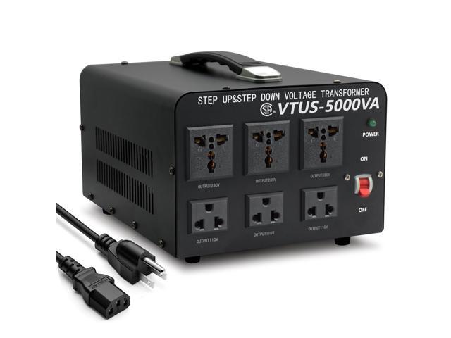 5000W Voltage Converter Transformer - Heavy Duty Step Up/Down Convert from 110-120 Volt to 220-240 Volt and from 220-240 Volt to 110-120 Volt -...