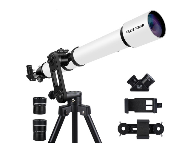 Telescope for Adults High Powered, 90mm Aperture 1000mm Refractor Telescopes for Adults Astronomy Telescopio with High Precision Adjustment,...