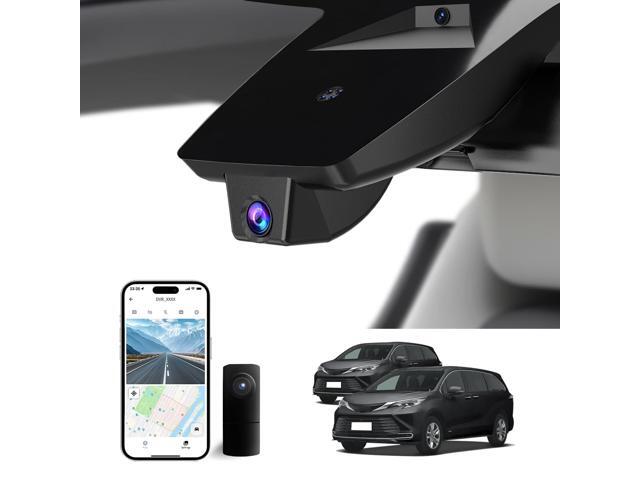Front 4K & Rear 1080P Dash Cam for Toyota Sienna 2021-2026 UHD 2160P Video,Built-in WiFi & APP,Loop Recording,G-Sensor, f/1.6 Aperture,No...
