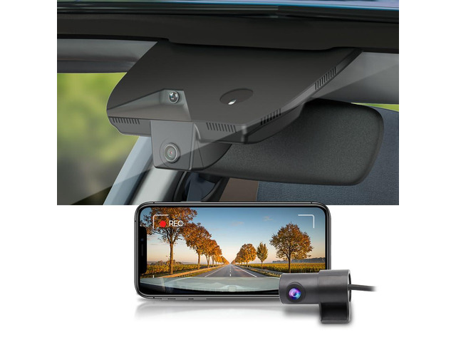 Front 2160P+Rear 1080P Dash Cam Adapts for Kia K5 2025-2026 (Part No#L2500) LXS GT-Line EX GT, OEM Factory Look, 2 Way HD Video, WiFi & APP, Loop...