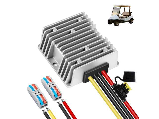 36V 48V to 12V Step Down Converter for Golf Cart, 20A 240W DC-DC Converter with Fuse & Terminal Block, Premium Voltage Reducer for RV Accessories,...
