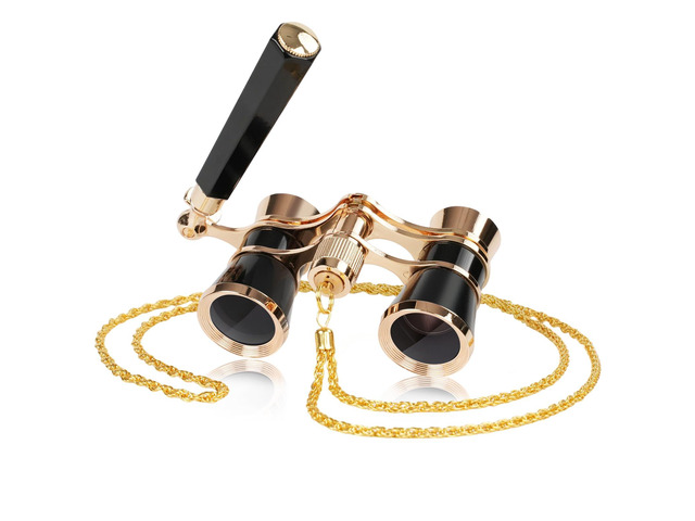 3X25 Opera Glasses for Women Theater Glasses for Concert with HD Optics Mini Compact Binoculars for with Retractable Handle & Exquisite Chain...