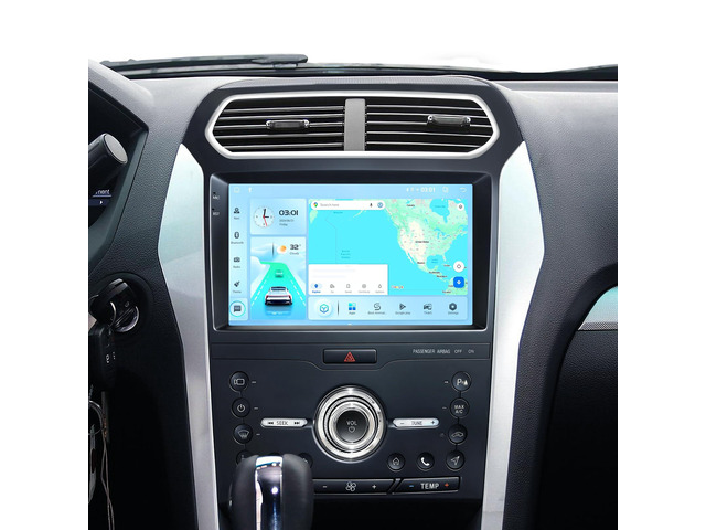 4+64G Car Radio Upgrade for Ford Explorer 2011-2019 Android 13 Explorer Stereo 10.1 Inch Touchscreen Head Unit with Wired Wireless Carplay Andriod...