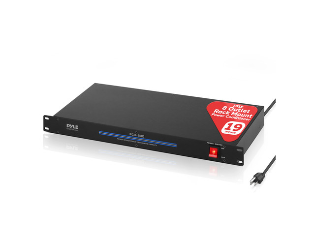 Pro PCO800 19'' Rack Mount 1800 Watt Power Conditioner w/ 8 Outlets