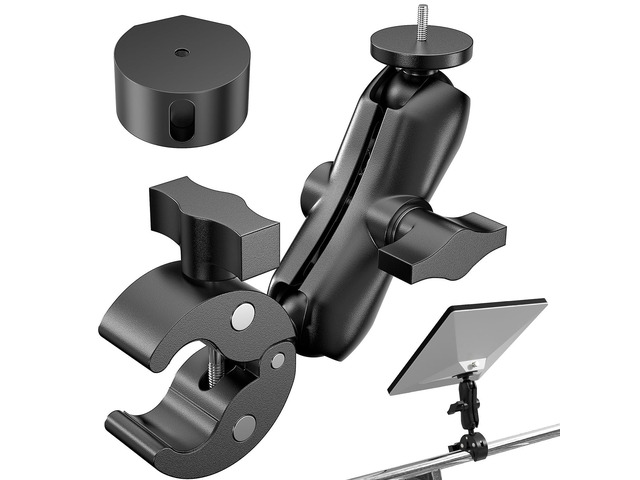 2026/2025 Starlink Mini Clamp Mount, Star Link Mini Pipe Mount with 2025 Pipe Adapter, Aluminum Alloy Adjustable Mounting for Camper, RV Ladder,...