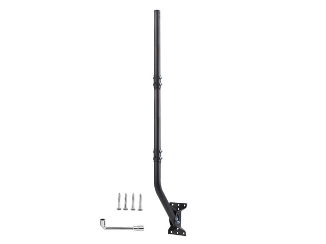 Universal Antenna Mounting Pole 1.5' Dia x 51' L, Heavy Duty J Mount for Starlink, Weather Station & All Types of Antennas, Adjustable Pivot Lock...