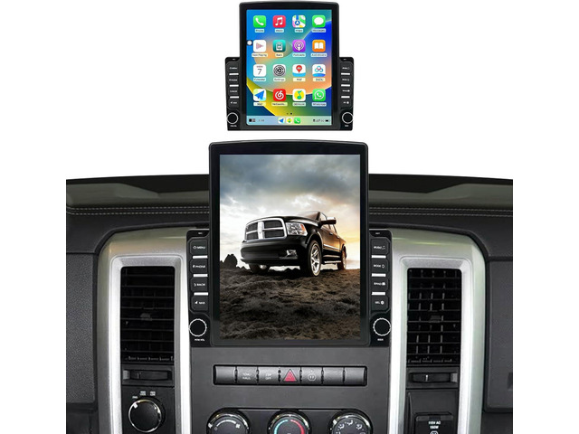 Android 14 Car Radio Stereo Compatible with Dodge RAM 1500 2500 3500 2009 2010 2011 2012, 9.7' Car Stereo with Wireless CarPlay Android Auto WiFi...