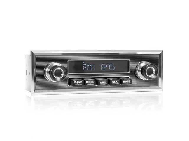 Retro Bluetooth Car Radio Receiver: Single Din Vintage Stereo for Retro Car AM FM USB AUX Preset EQ Subwoofer Output 300W