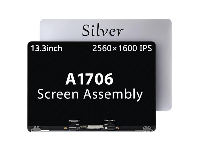 Replacement for MacBook Pro Retina A1706 A1708 LCD Screen Assembly Late 2016 Mid 2017 EMC 3071 3163 MPDL2/A MPXV2LL/A (Silver)