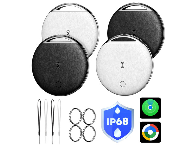 Air Tags for Android, Air Tags-4 Pack Work Compatible with Apple Find My & Google's Find Hub, Smart Tag Item Finders IP68 Waterproof Replaceable...