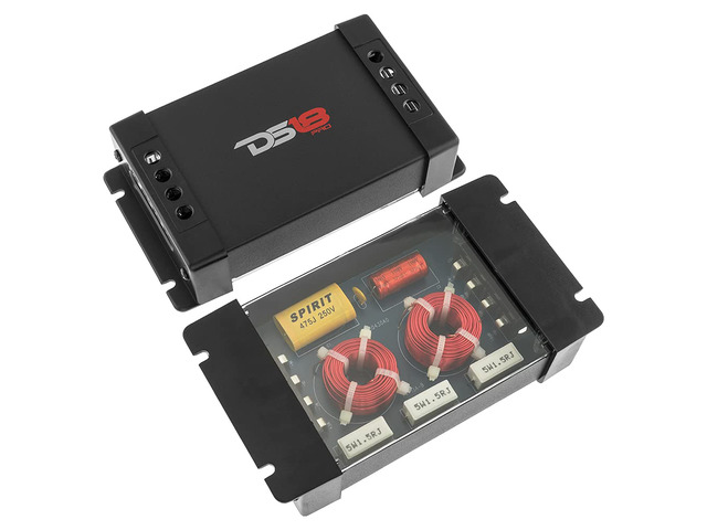 PRO-CFX 2-Way Car Audio Passive Crossover, Great for Tweeters & Mid-Range Speakers - Power Handling Up to 300 Watts (2 Pack)