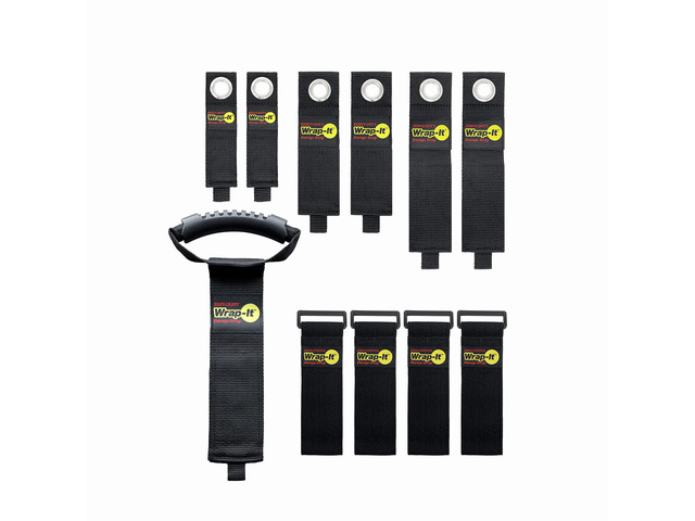 Garage Organization Value Pack Assorted Storage Straps for Cord and Hose Storage