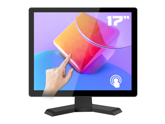 17' 10-Point Touch 4:3 Full HD 1280x1024 Square Touch Screen Monitor with HDMI USB Ports, VESA, Touchscreen for PC POS Machine Win 10 11, Built-in...