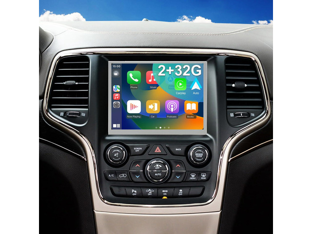 5GWiFi Upgrade Radio for Jeep Grand Cherokee 2014-2021, Dodge RAM 1500/2500/3500 2013-2018, Dodge Challenger Charger Durango 2015-2023, Touch...