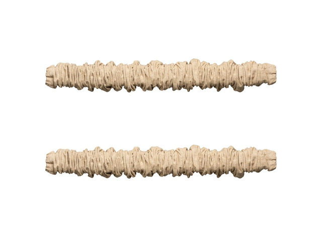 Fabric Cord Cover & Chandelier Chain Cover 2 Pack 6Feet Length for Chandelier Lighting Wires Natural Burlap Easy to Install (Brown)
