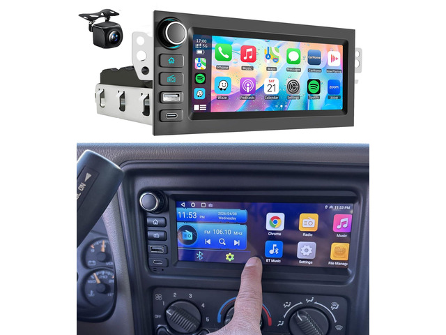 Car Stereo Radio GPS Navi for Chevy GMC Tahoe Yukon Suburban Silverado Avalanche Sierra S10 Blazer Jimmy Sonoma Astro 1995-2005 /Cadillac...