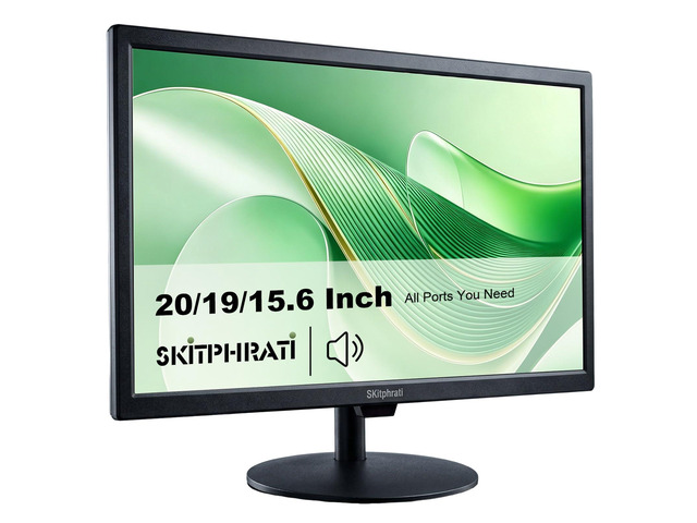 19' HD 1440x900 PC Monitor, 60Hz 5ms LED Screen Computer Monitor with HDMI/VGA/AV/BNC/USB, Built-in Speakers, VESA Mount, for Laptop PC Desktop...