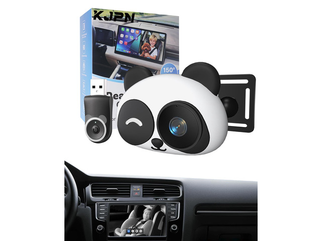 Carplay Baby Car Camera Monitor for Wireless Backseat Babycam Plug & Play 1080p HD Split Screen Navigation for Parents & Pet Owners Safety Infants