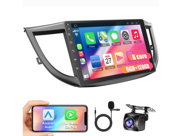 8 Core 6GB+128GB Car Radio for Honda CRV 2012-2016,10.2 Inch QLED Touch Screen Car Stereo with Carplay & Android Auto,WiFi,GPS...