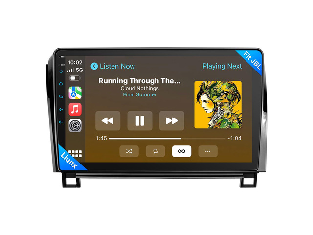 Car Radio for Toyota Tundra 2007-2013 Sequoia 2008-2012 with Wireless CarPlay & Android Auto, 10 Inch Toyota Tundra Stereo Head Unit with...