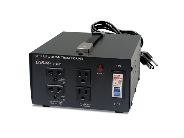 2000 Watt Japan Voltage Converter Transformer Step Up/Down - 100v to 120v / 120v to 100v Japanese Power Converter - Fully Grounded Cord CE Certified