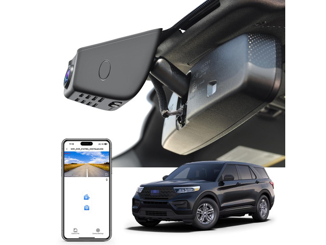 4K Dash Cam for Ford Explorer U625 2020-2024(Model A) Base XLT ST_Line limited Timberline Platinum King Ran, UHD 2160P Video, OEM Look, WiFi &...