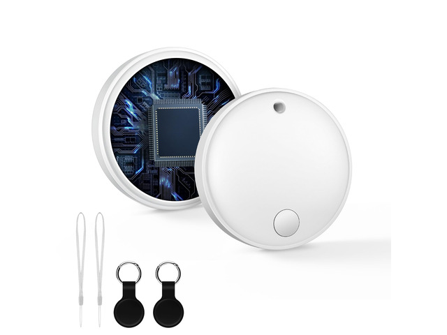 Air Tracker Tags-2 Pack [Apple MFi Certified] with Apple Find My/Find Hub Bluetooth Smart Tag Key Finder (iOS and Android) - Item Locator Work for...