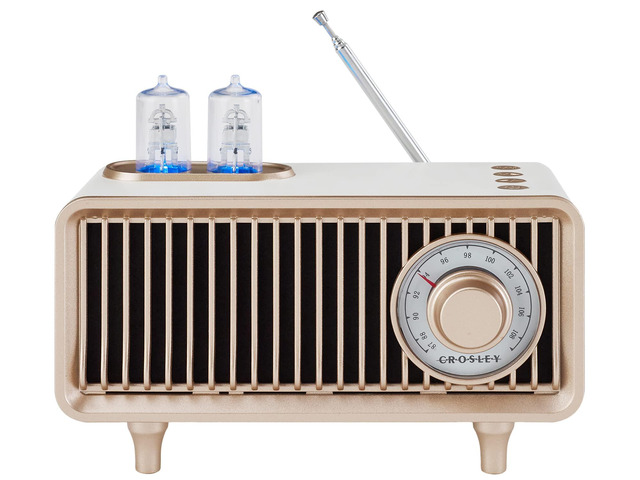 CR3043A-WS Milton Radio, White Sand FM Radio, Bluetooth In, Up to 20 Hours of Listening at 50% Volume, Rechargeable Lithium-Ion Battery, Built-in...