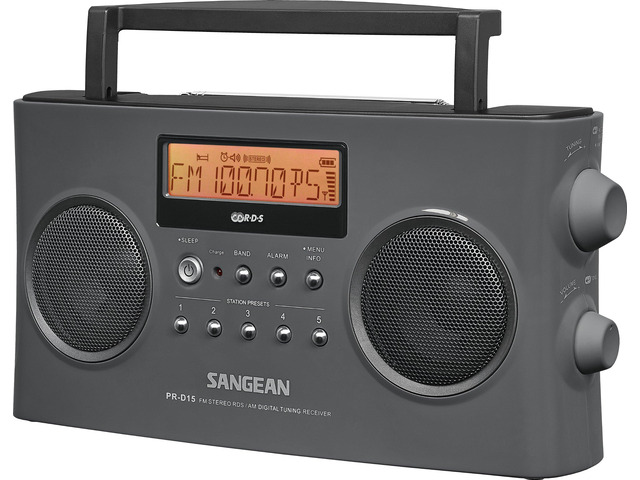 PR-D15 Digital Portable Stereo RDS Receiver Gray