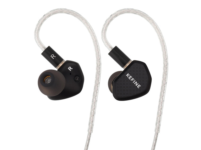 KEFINE Klean in-Ear Monitors, IEMs for Gaming, 10mm DLC Diaphragm Dynamic Driver Earphones, Dual-Cavity IEMs with Silver-Plated Copper Cable, 3.5mm...