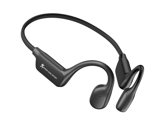 X13 Bone Conduction Headphones, Open Ear, IPX6 Waterproof, Black 15H Playtime, USB-C Fast Charge, Built-in Mic, Clear Calls, Bluetooth 5.4, Won't...