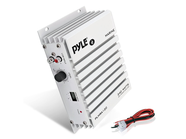 Hydra Marine Amplifier - Upgraded Elite Series 240 Watt 4 Channel Audio Amplifier - Waterproof, 4-8 Ohm Impendance, GAIN Level Controls, RCA Stereo...