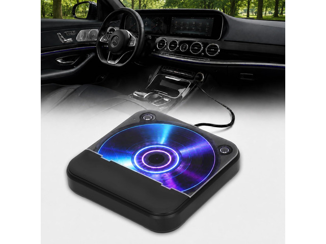 Portable CD Player for Car, Plug and Play with USB/AUX Port External CD Player Compatible with Car Stereo, Laptop, TV, Computer and Android 4.4...