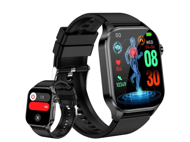 Smart Watch for Men Women with Bluetooth Calls, Blood Pressure Heart Rate Blood Oxygen Stress HRV Monitor Sleep Tracker, 150+ Sports Modes Fitness...