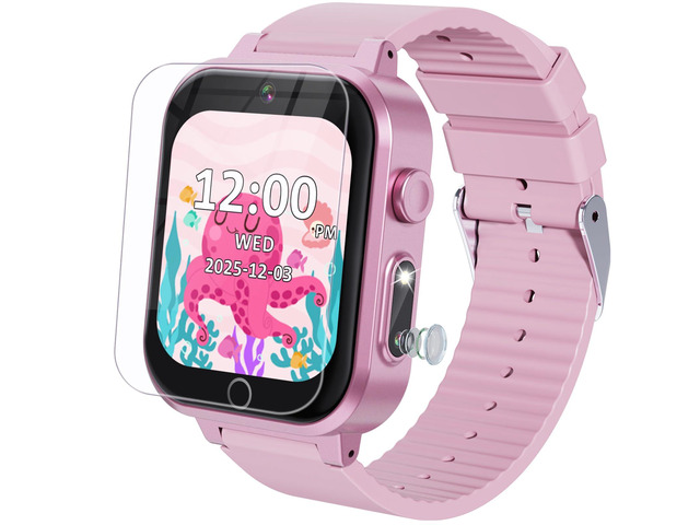 Kids Smart Watch for Girls Age 3-12 with 35 Puzzle Games, HD TouchScreen Smart Watch for Kids with Dual Camera, Video Player, Learning Card,...