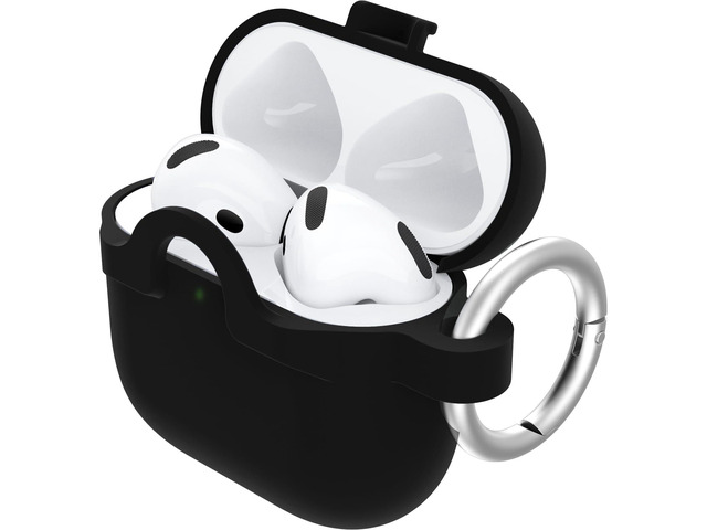 Soft Touch Case for AirPods 4th Gen - Black Crystal 360-Degree Drop & Scratch Protection, Grippy Soft Touch Material, Wireless Charging...