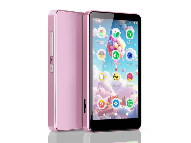 MP3 Player for Kids with Spotify, Parental Controls, Light Pink Spotify Kids, Audible, Amazon Music, Libby, 4.0' IPS Touchscreen, Up to 512GB