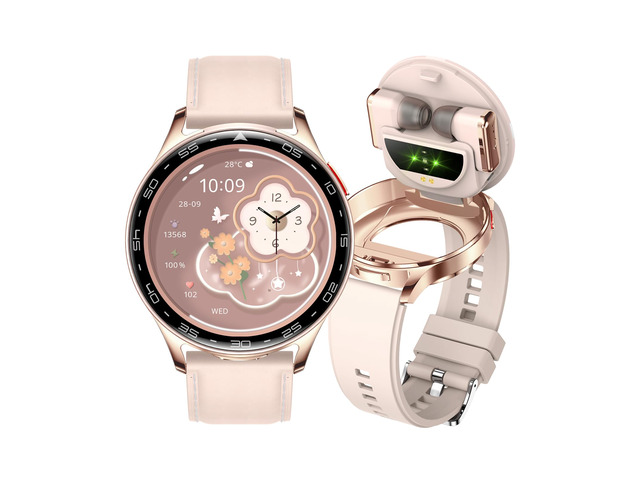 Smart Watch with Earbuds, 2 in 1 Bluetooth Smartwatch, 1.39' HD IPS Screen Smartwatch for Men Women, Fitness Tracker Long Time Standby Men Women...