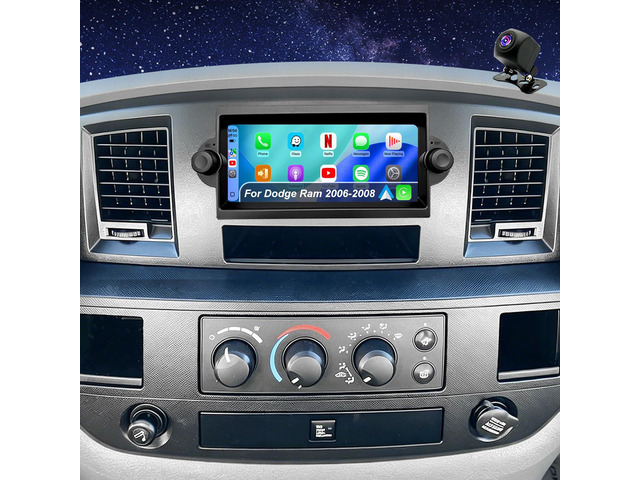 5GWiFi Radio for Dodge Ram 1500/2500/3500 2006-2008, Jeep Grand Cherokee 2005-2007, Compass Patriot 2007-2008, Dodge Durango Charger 6.86inch Touch...