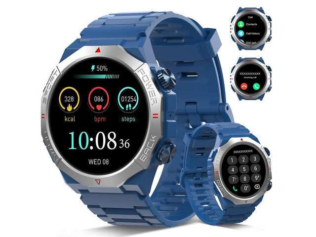 Military Smart Watches for Men (Answer/Make Calls), 1.39' HD Watches, Heart Rate/Sleep Monitor, 110+ Sports Modes Watch for Men,Watch, 30Day,...