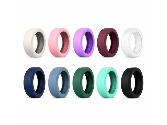 10 Pack Ring Covers Compatible with Oura Ring Gen 5, Silicone Ring Protector Set with 10 Colors, Scratch Resistant Protective Cover, Soft Flexible...