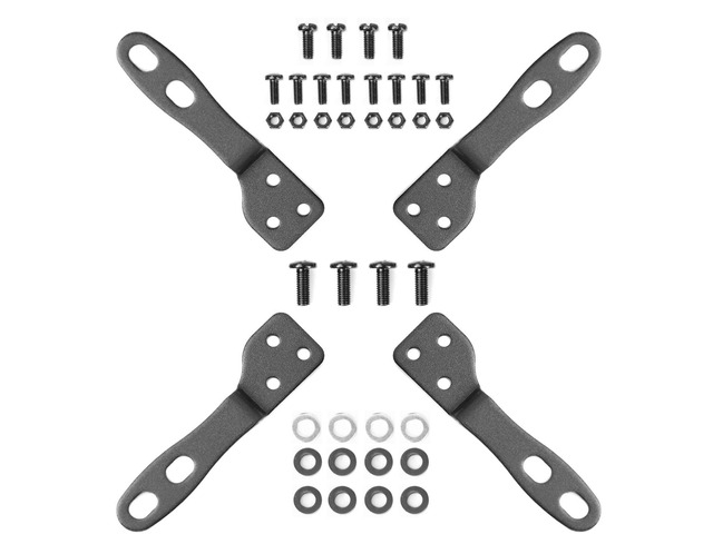 VESA Mount Adapter Kit, 75/100 to 200x200mm Converts small VESA patterns to fit 23-42 inch TVs and monitors, steel construction