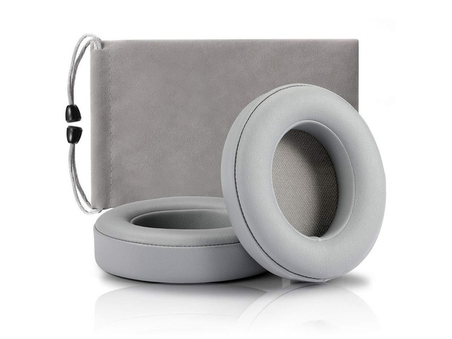 Replacement Ear Pads Cover, Earpads Cushions Compatible with Beats Studio 2 and Studio 3 Over Ear Headphones 1 Pair (Grey)