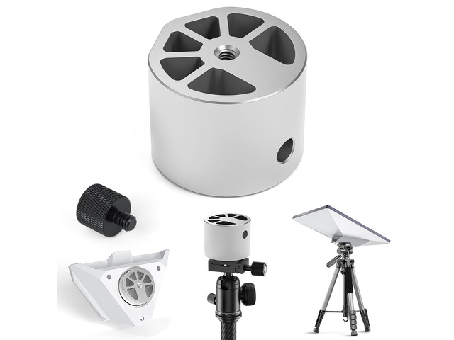 Aluminum Tripod Mount Adapter for 2025 Starlink Mini & Mini X Fits Starlink Mini & Mini X, 1/4'-20 & 3/8'-16 Threads, Flat & Pipe Mount...