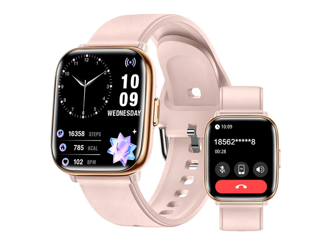Pink Smart Watch for Women, 1.75' AMOLED & Da GPT AI Bluetooth Calls, 24/7 Heart Rate, Spo2 & Sleep Tracking. Ip68 Waterproof. Works with...